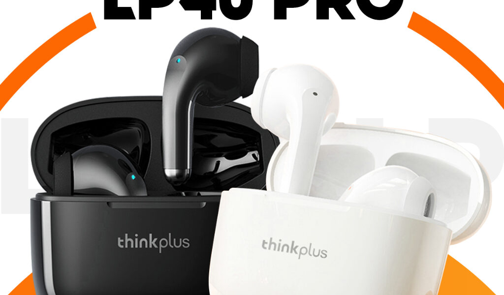 Lenovo Fones De Ouvido LP40 Atualização IPX4 Verdadeiro Sem Fio Bluetooth 5.0 Fone Baixa Latência Gaming headset Com Mic