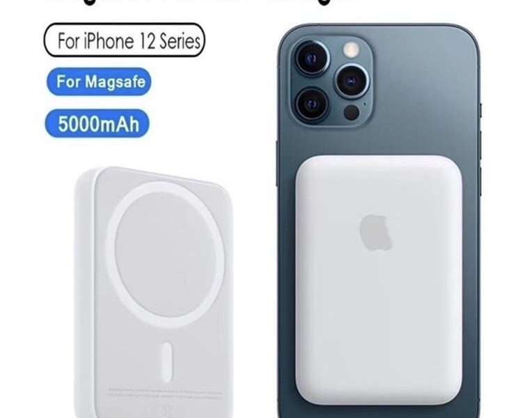 Carregador Portátil Indução Magsafe iPhone Apple Powerbank 5000 mAh Battery Pack Apple MagSafe
