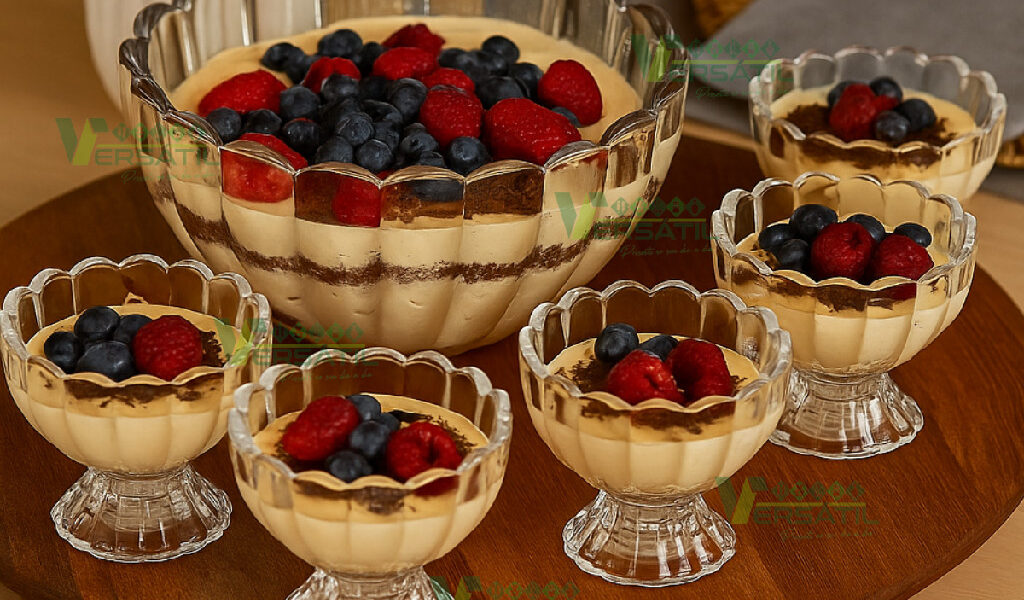 Jogo 7 Peças Wolff Sobremesa 6 Bowls 125ml e 1,1L Mesa Posta Requintada Transparente Luxo Geneva Taças