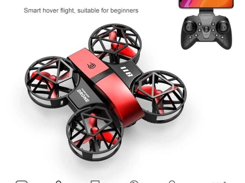 Mini Avião Drone Profissional 4K WiFi FPV HD Câmera Aérea Com Capa Protetora Luzes LED Quadcopter Brinquedos De Presente