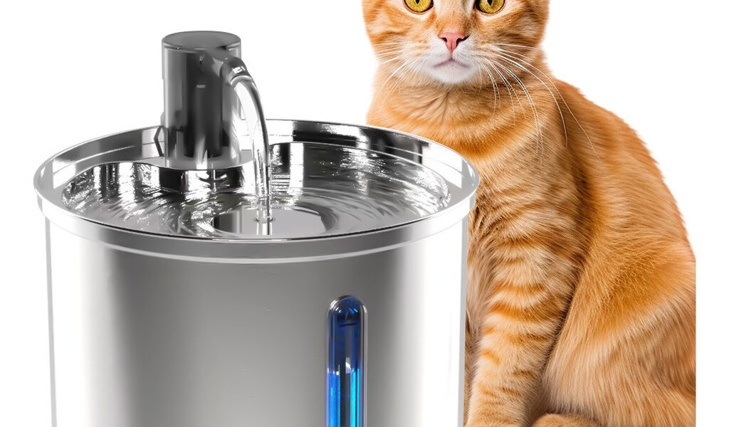 3l Fonte De Água De Aço Inoxidável Para Gatos E Cãe Newpet- Bivolt