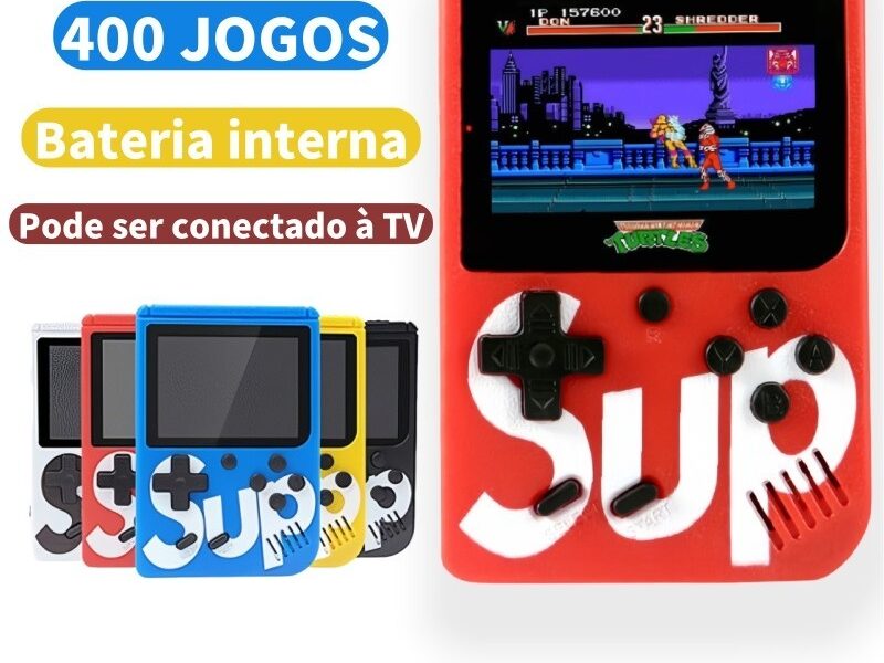 Mini Video Game Portátil Sup 400 jogos Nintendo Vídeo Portátil Playstation infantil Presente