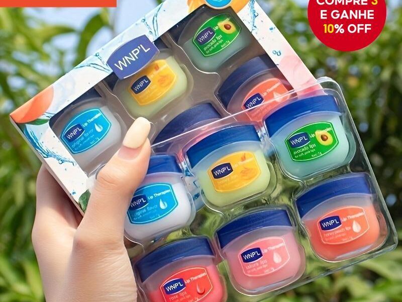 Bálsamo Labial Hidratante E , Nutre Suaviza Para Prevenção De Lábios Duradouros Secos (4/6 Unidades)