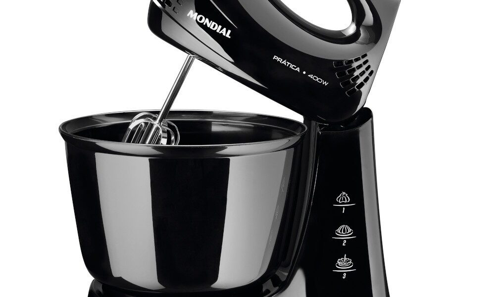 Batedeira 400 watts 3 velocidades preta Prática - B-44-B - Mondial