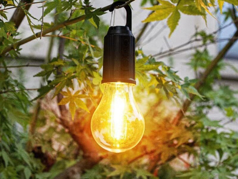 Lâmpada Recarregável Para Barraca De Acampamento E Pesca Luz Portátil Usb de Pendurar