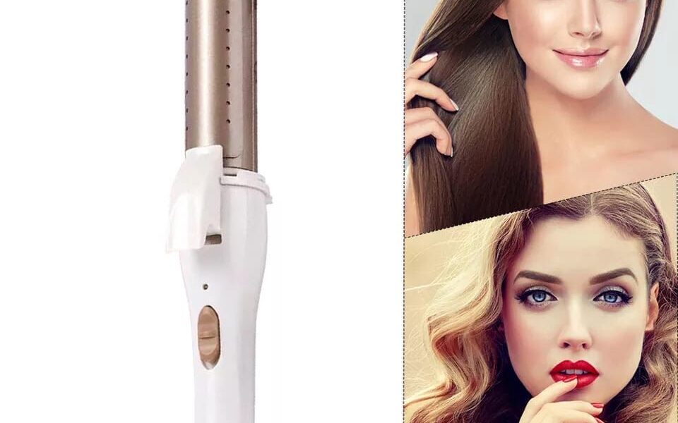 Modelador De Cachos E Chapinha 2 Em 1 Mini Alisador Profissional Bivolt