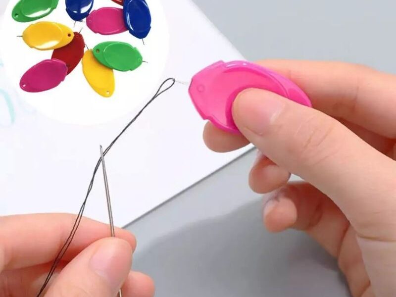 KIT Passador Linha Costura na Agulha Auxiliar Agulha Costura Fácil