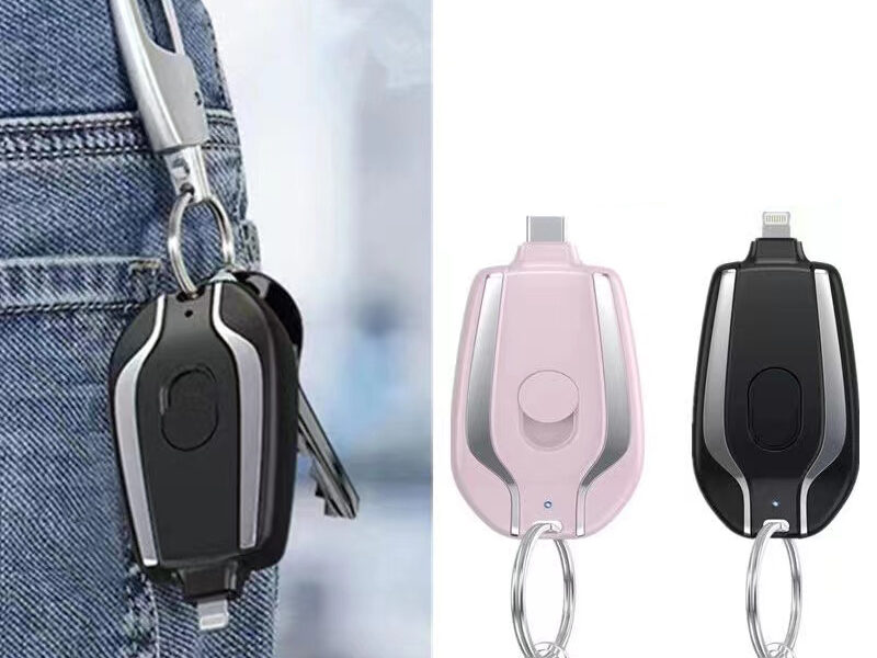 Carregador de Celular de emergência portátil chaveiro 1500 mah para iphone ou android