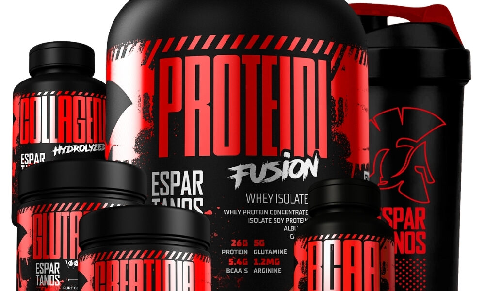 Kit Whey Protein Fusion + Bcaa + Creatina Pura Monohidratada + Glutamina + Colágeno + Shaker
