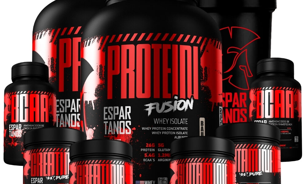 Kit 2x Whey Protein Fusion + 2x Bcaa + 2x Creatina Pura Monohidratada 100% + 2x Glutamina + Shaker