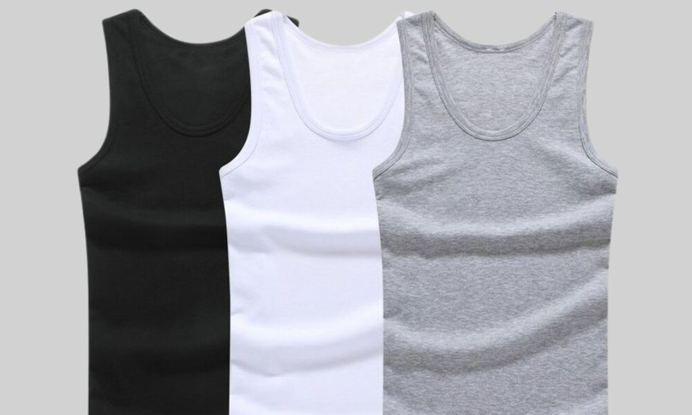 Kit Leve 3 e Pague 2 : 3 Regata Masculina Regata Canelada Básica slin