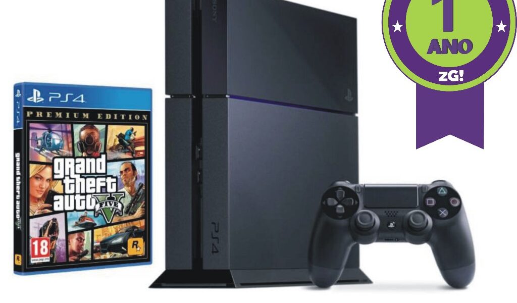 Console Sony Ps4500GB Playstation 4 500GB + 01 Ano de Garantia + Jogo Brinde