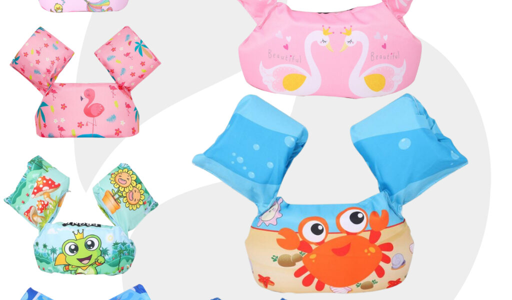 Boia infantil de natação colete flutuante salva vidas não fura