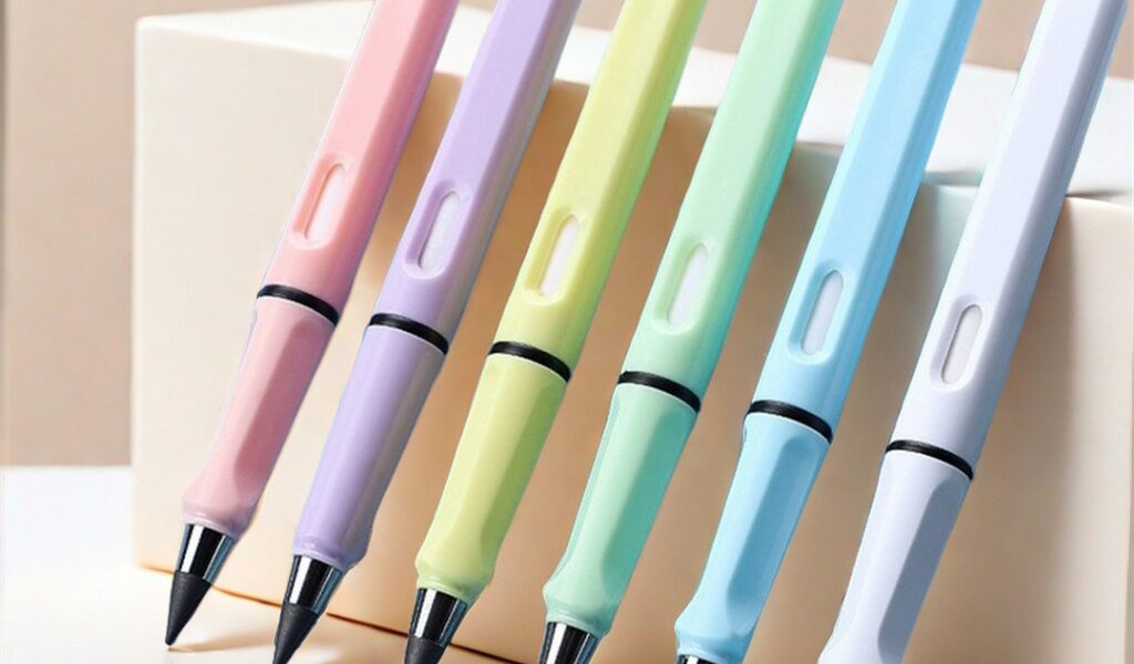 Kit de 6 Peças Lápis Infinito Tecnológico Sem Apontar e Apagável