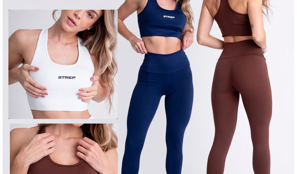 Conjunto Academia Feminino Strep Fitness – Top + Calça Legging Suplex | Alta Compressão