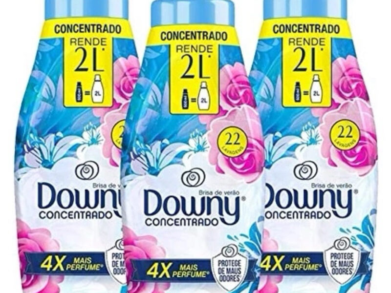 Kit 3un Downy amaciante concentrado fragrância brisa de verão 500mL