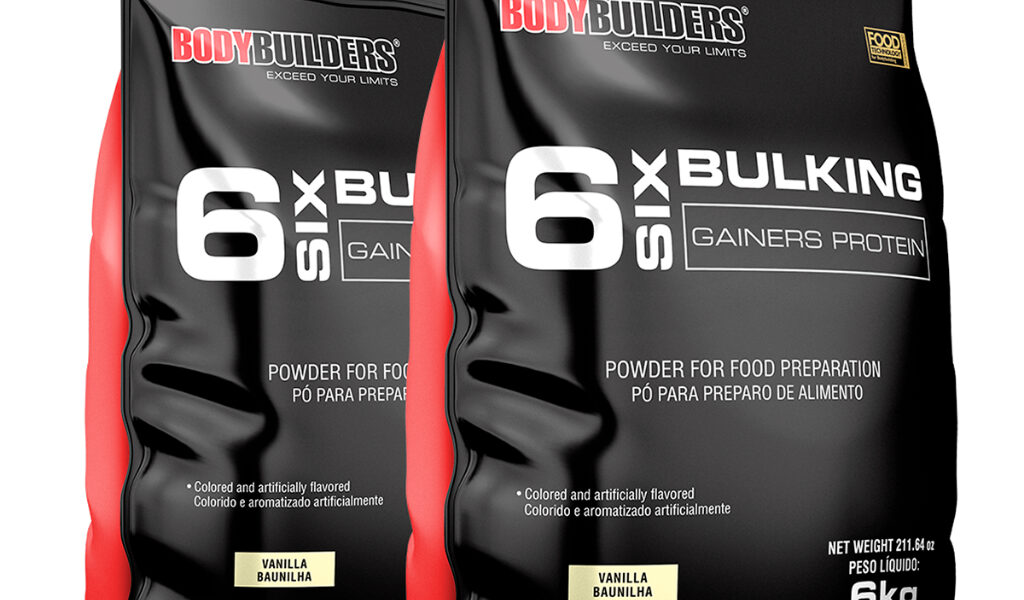 Kit 2x Hipercalórico 6 Six Bulking 6kg - Bodybuilders