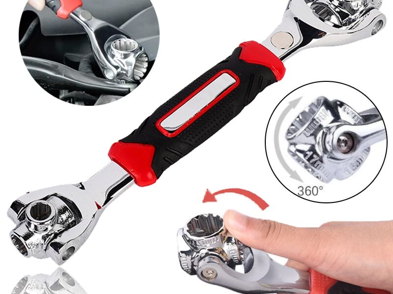 Chave Multiuso Coroa do Role 48 Em 1 chave Soquete 360º Chave Grifo Universal Chave Grifo