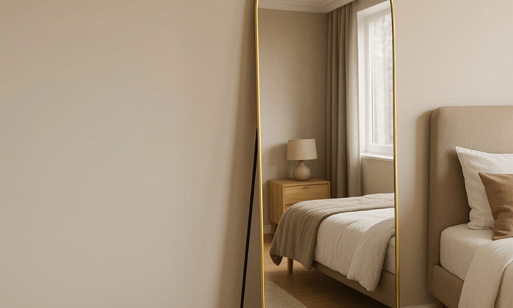 Espelho Lopazzi Corpo Inteiro 150cm 170cm Grande Decorativo Quarto Sala Hall Moldura de Alumínio