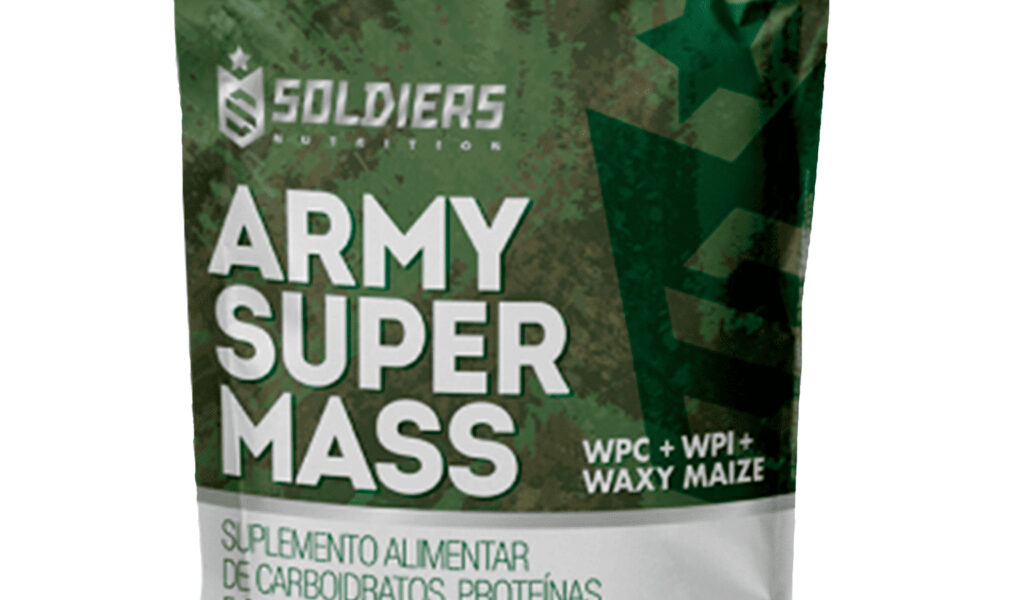 Hipercalórico Army Super Mass 3kg 100% Importado Soldiers Nutrition Proteína Muscular Alimentação Saudável