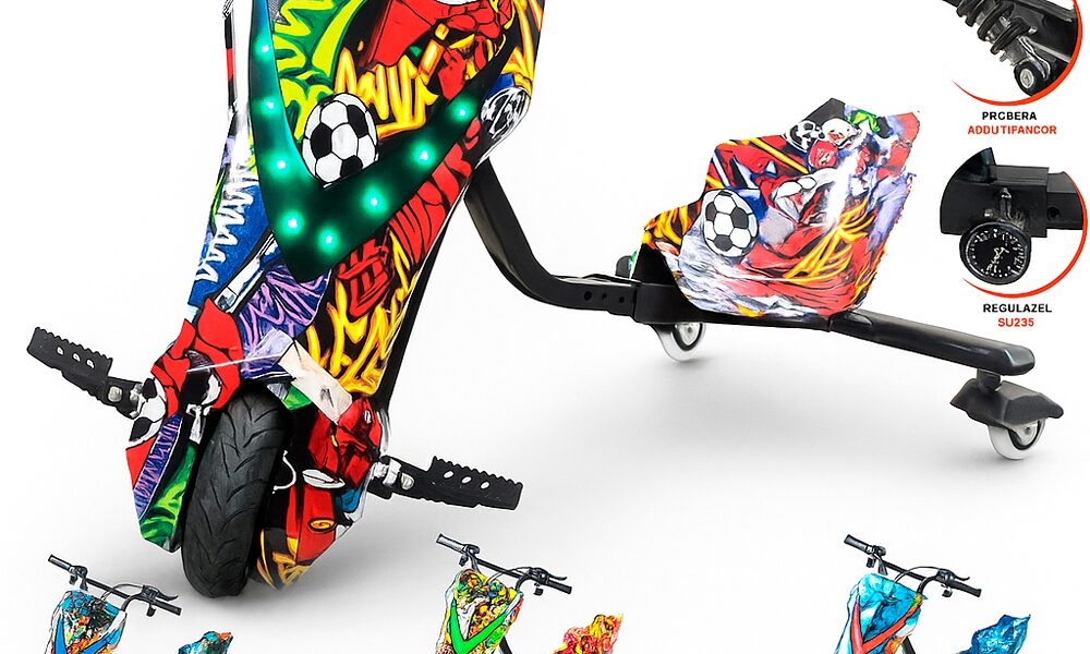 Triciclo Elétrico Drift Driftting Infantil Adultos em Ação 250w 350w Novo Super Barato + Kit Proteção