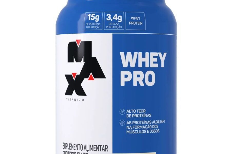 Whey Pro Max Titanium Protein Pro Com Bcaa E Aminoácidos 1kg