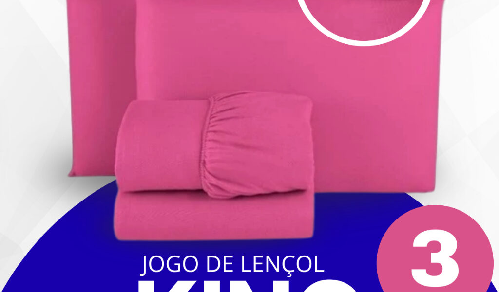 Jogo de Lençol Cama Box King 3 Peças Liso 1,93m x 2,03m x 30cm - SOLTEIRO / CASAL / QUEEN / KING