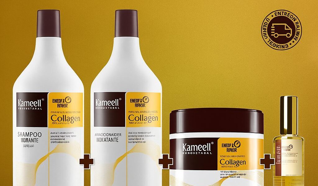 Kit Completo Kameell Professional Collagen – Cabelos Fortes, Hidratados e com Brilho de Salão