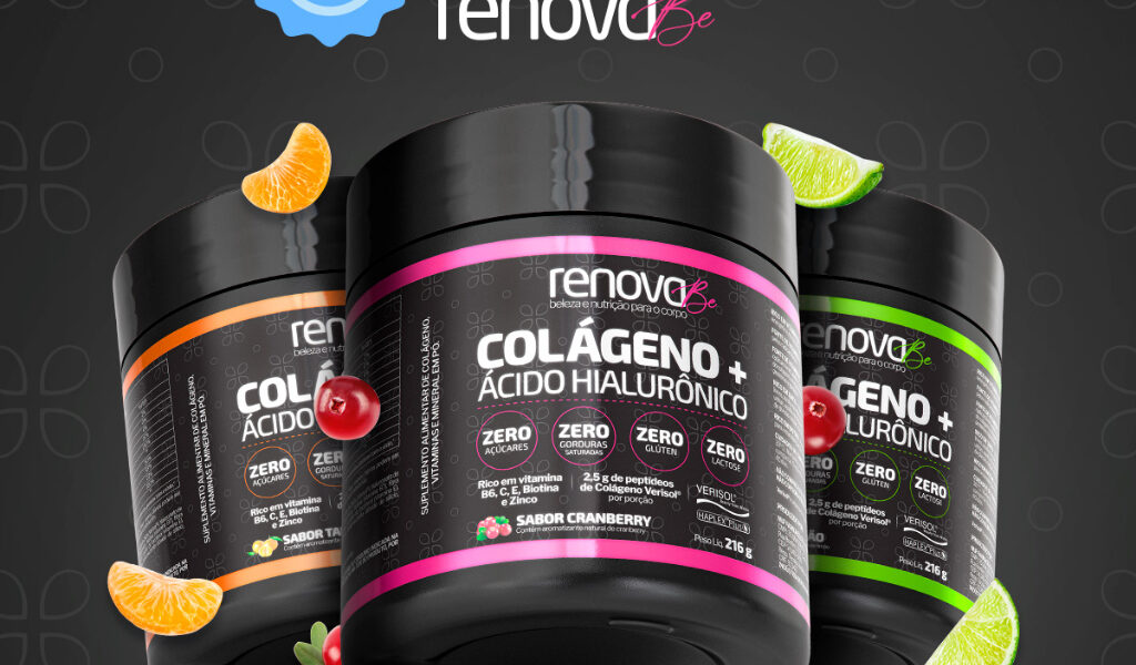 Colágenos com Ácido Hialurônico Haplex Plus Verisol e Biotina - Renova Be Oferta Natal