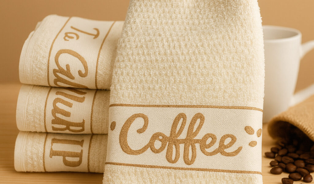 KIT 5 E 3 UNIDADES PANOS DE COPA JACQUARD FELPUDO 100% ALGODÅO 45X60cm