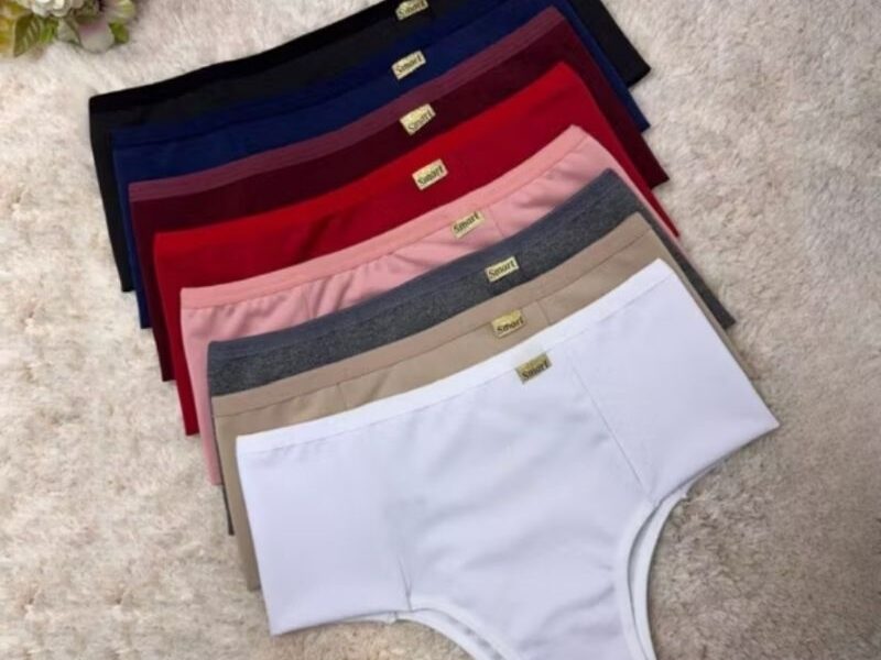 Kit 5 Calcinhas Redutora Modeladora Pala Alta Cintura Alta Conforto