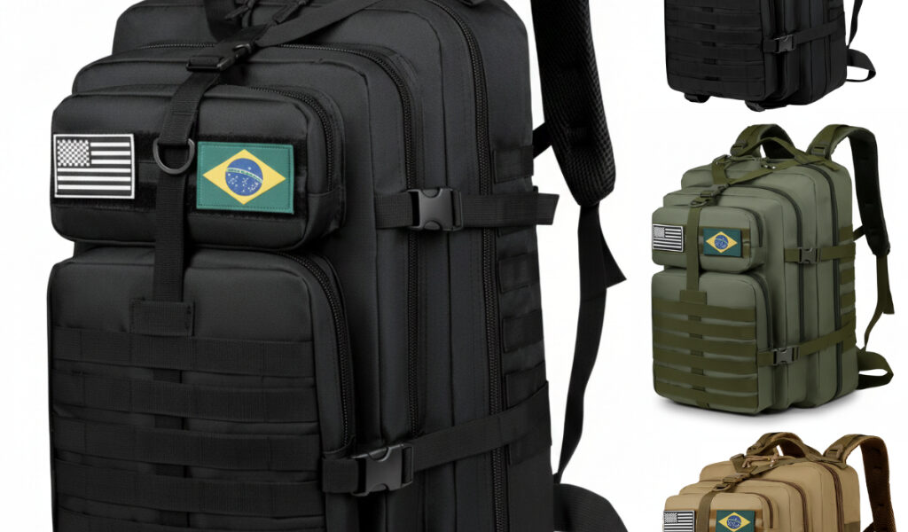 Mochila Tática 50 Litros Reforçada Impermeável Masculina Grande Camping