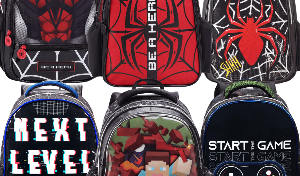 Mochila Infantil Pequena Creche Menino Escolar Personagem Homem Spider Aranha Bat Sonic Speed Gamecraft Pré Criança