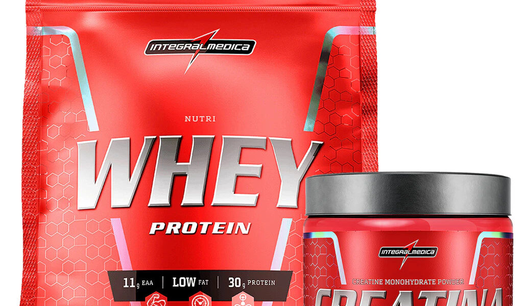 Kit Nutri Whey 900g + Creatina CarboFuel 300g Integralmedica