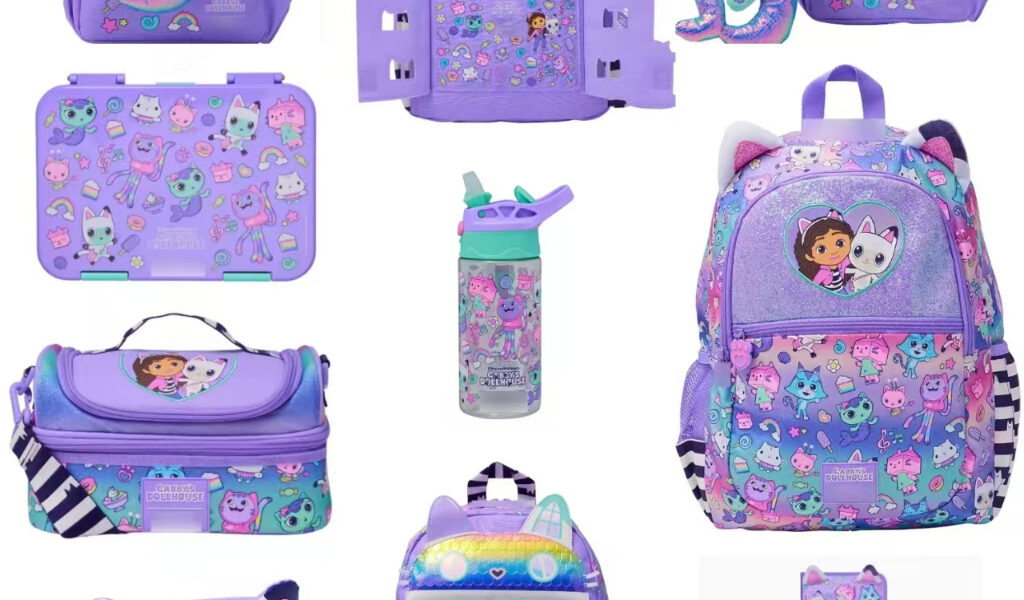 Austrália Gaby mochila escola primária crianças à prova dwaterproof água mochila crianças dupla camada saco de refeição