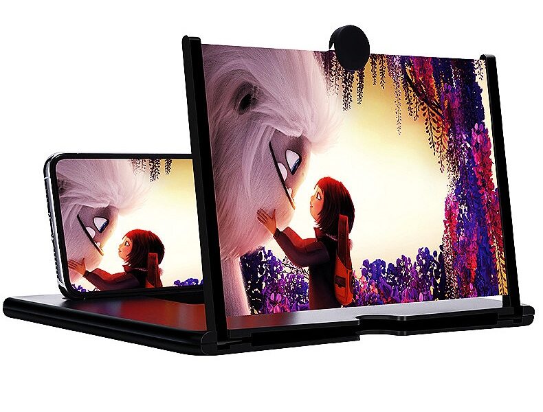 Ampliador De Tela Lente 3d Suporte Dobrável De Celular Para Vídeos e Jogos e Ensino on-line