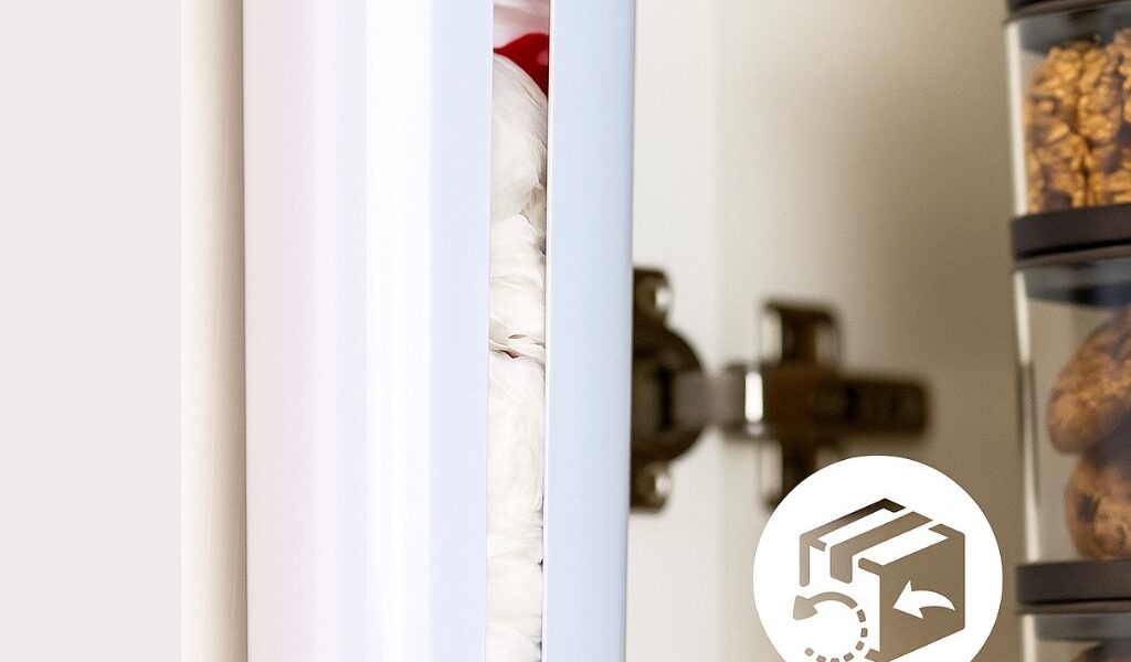 Porta Sacola Dispenser de Parede Puxa Saco Envio Rápido