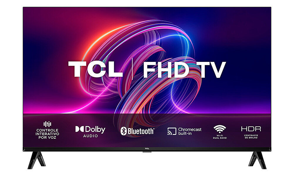 Smart TV TCL 40 FHD HDR Wi-Fi Bluetooth USB Google Assis.