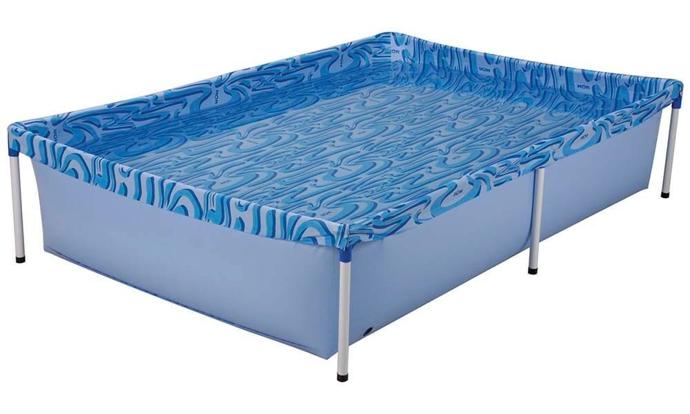 Piscina Estrutural Armação Retangular Infantil 1000L PVC Mor