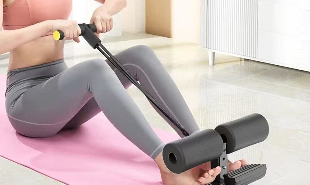 Sit-Up de chão, equipamento de exercício de abdômen, com ventosa poderosa-V2--1951