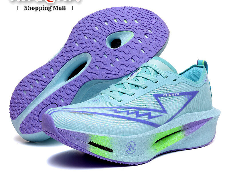 Sapatos De Placa De Carbono Maratona Leves Resistentes A Tênis Masculinos E Femininos 36-44