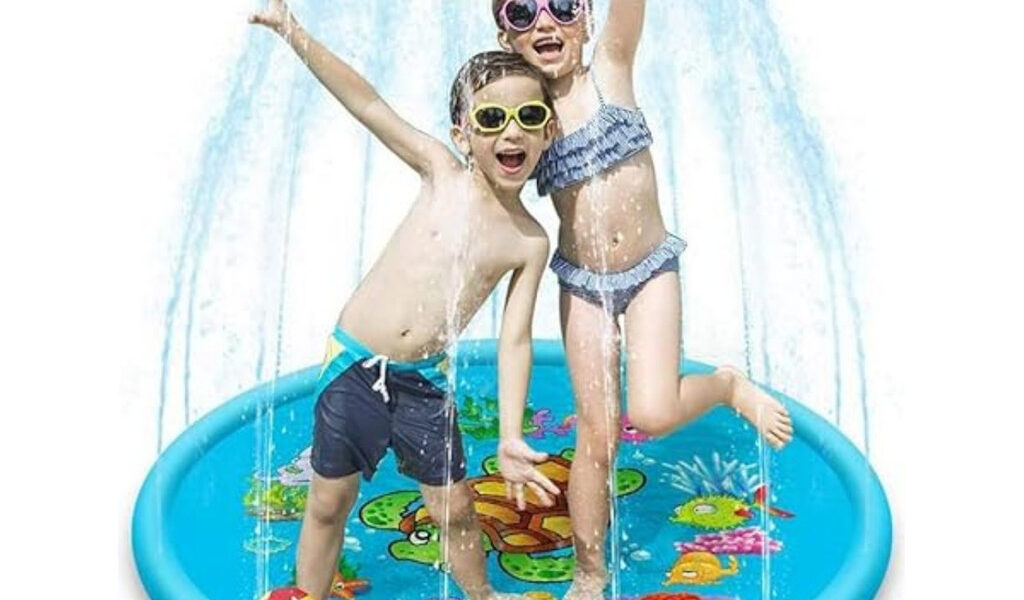 Piscina Com Chafariz Brinquedo Tapete Inflavel Pulverizador