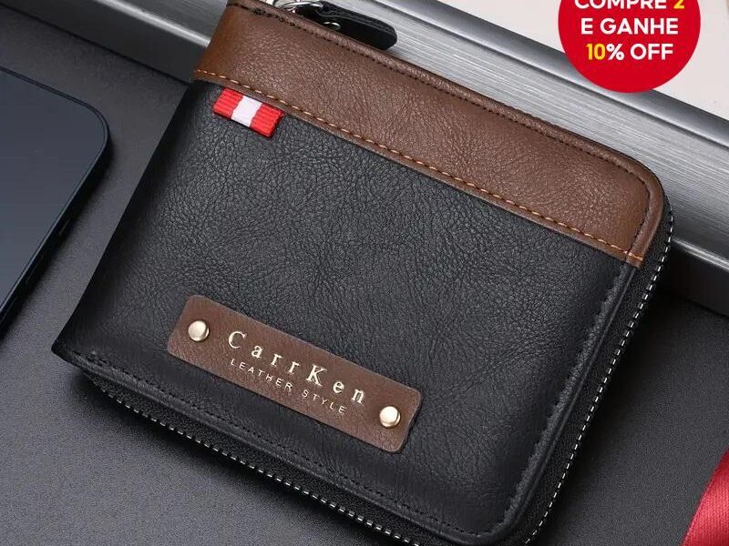 1 Peça Retro Costura Masculina Carteira Multifuncional para Meninos