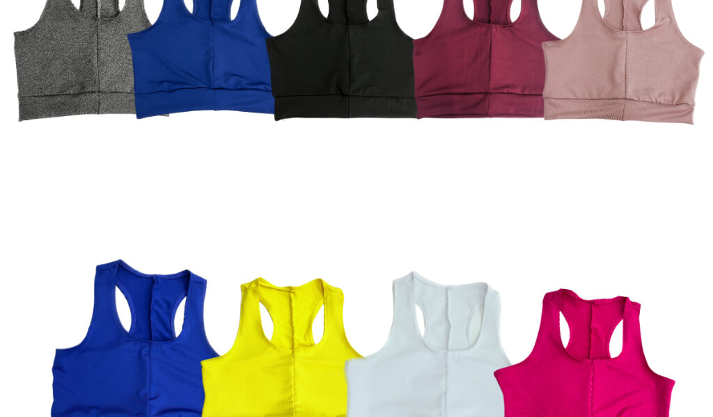 Top Fitness Miusa Sport Feminino Malhar Moda Academia nadador Alta Sustentação Academia Treino