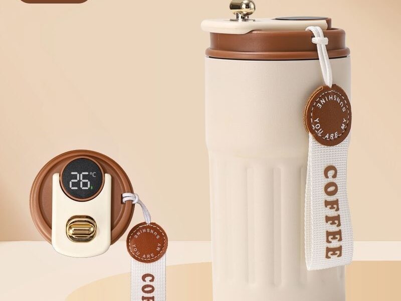 Copo Térmico Digital Com Sensor de Temperatura 420ml