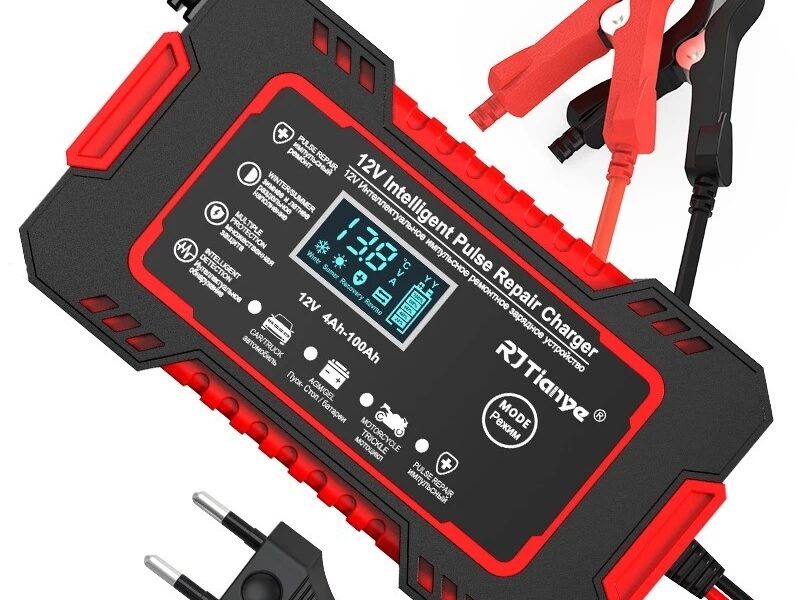 Carregador de bateria automotivo inteligente 12 V Display Digital Automáticas Carregador De Bateria