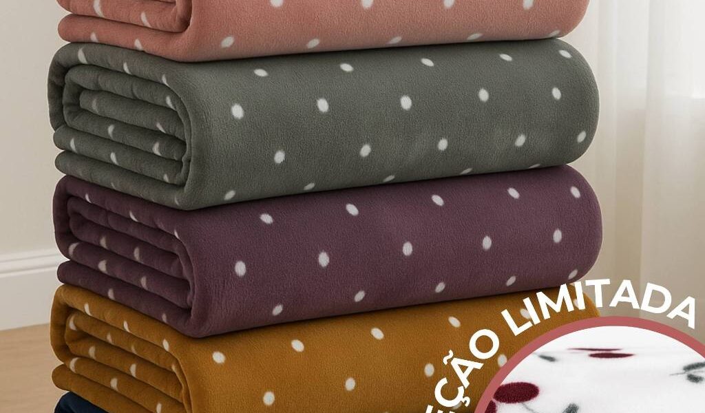 Manta Cobertor Microfibra Casal Queen King Quentinha Antialérgico Poá Habitat