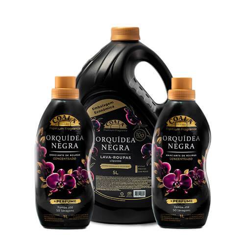 Kit Coala Laundry Lava Roupas 5L + Amaciante 1L - Orquídea Negra