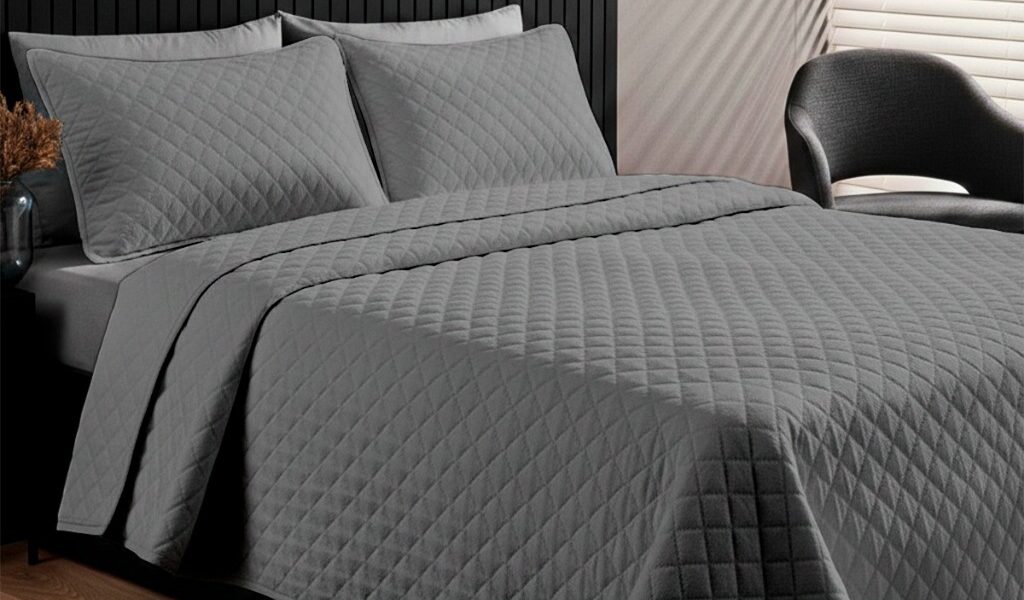 Cobre Leito Matelado Solteiro, Casal e Queen Ultrassonico Colcha Premium 100% Poliéster