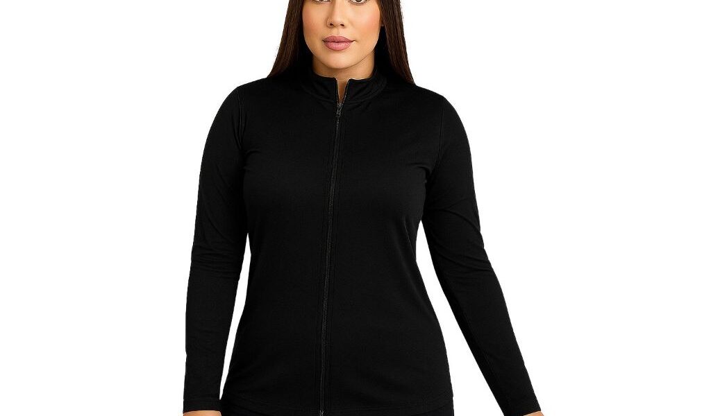 Jaqueta Esportiva Lazer Proteção Solar UV FPS 50 Caminhada Corrida Academia Fitness Helanca Dryfit Com Zíper